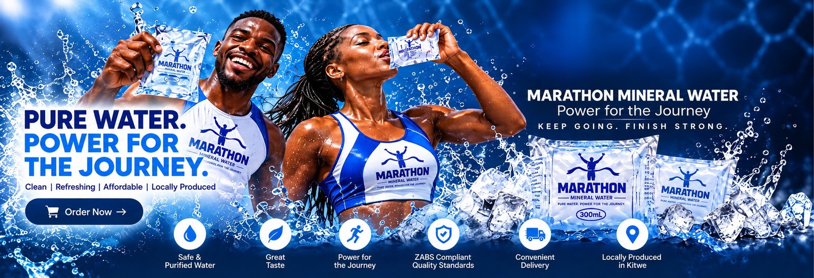 Marathon Mineral Water - Pure Water, Power for the Journey